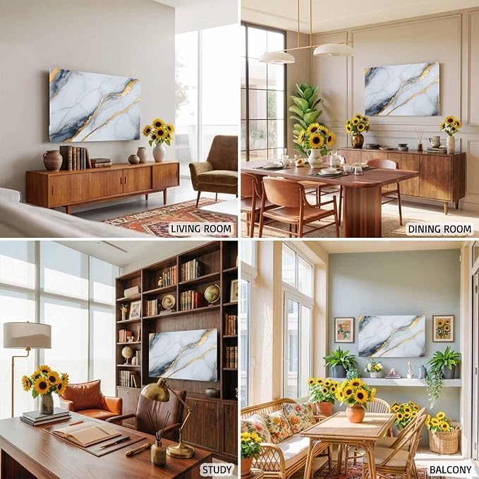 BEMIGO Elastic Indoor TV Cover 85" Dust Protector, Modern Ink Painting Art - Image 6
