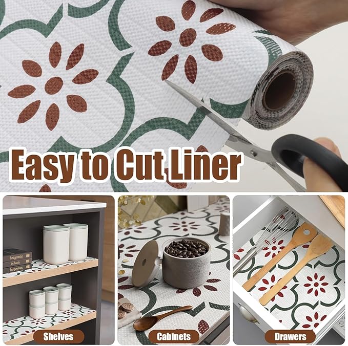 Drawer and Shelf Liner for Kitchen Cabinets, Non-Adhesive Cabinet Liner - Image 4