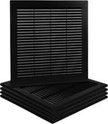 5-Pack 12" x 12" Square Air Vent Cover – Black Plastic Vent Deflector by Unknown