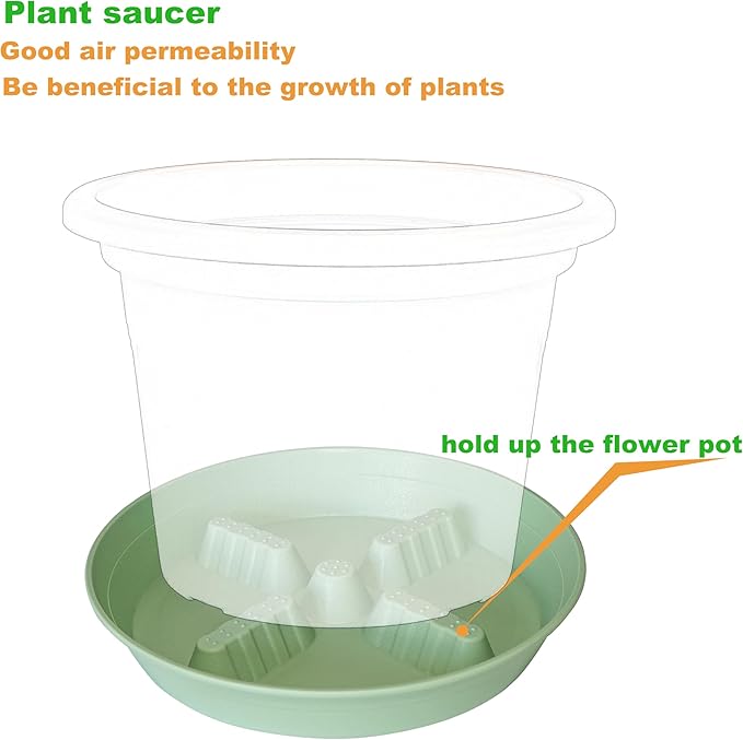 4 Pack Plant Saucer 8 inch, 10 12 14 17 inch, Plant Stand Plastic Plant Saucers - Image 4