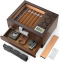 XIFEI Cigar Humidor, Glass Top Humidor Box by XIFEI