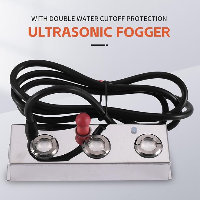 3 Head Mist Maker Ultrasonic Mist Fogger Air Humidifier Water Fountain Fog - Image 7
