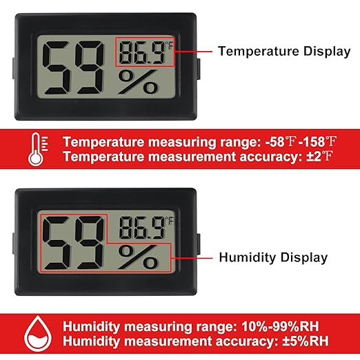 6-Pack Mini Digital Thermometer Hygrometer - Image 3