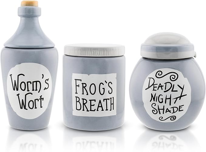 Silver Buffalo Disney The Nightmare Before Christmas Sally's Mini Storage Jars by SilverBuffalo