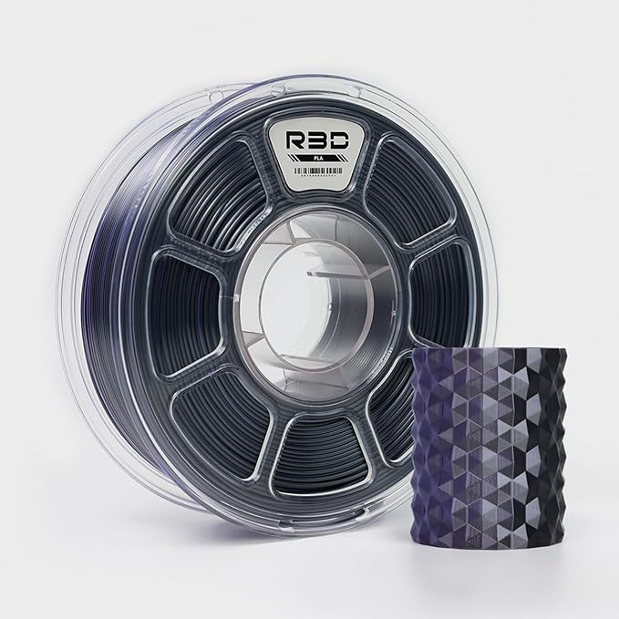 R3D Dual Color Silk PLA Filament, Co-Extrusion 3D Printer Filament 1.75mm by R3D