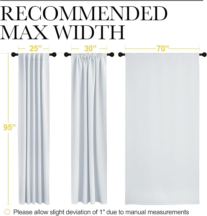 NICETOWN Living Room Darkening Curtain Drapes - Image 7