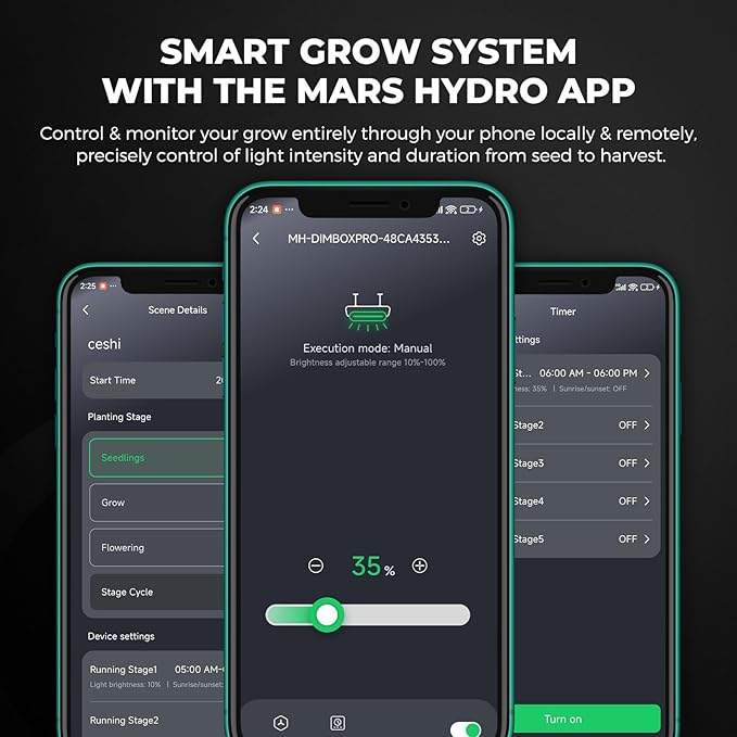 MARS HYDRO 4x4 Smart Grow Tent Kit Complete System, 480W FC-E4800 APP WiFi - Image 3