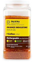 Dry & Dry Premium Orange Indicating Silica Gel Desiccant Beads by DryDry