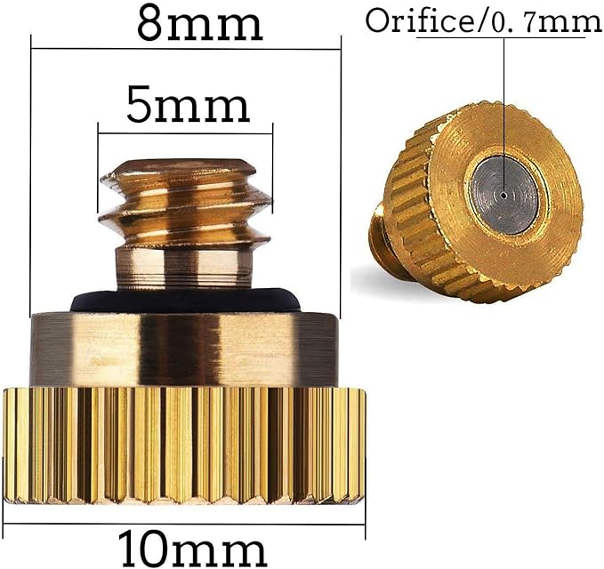RuoFeng Mister Nozzles Brass For Outdoor Cooling System Low-Pressure Atomizer - Image 3