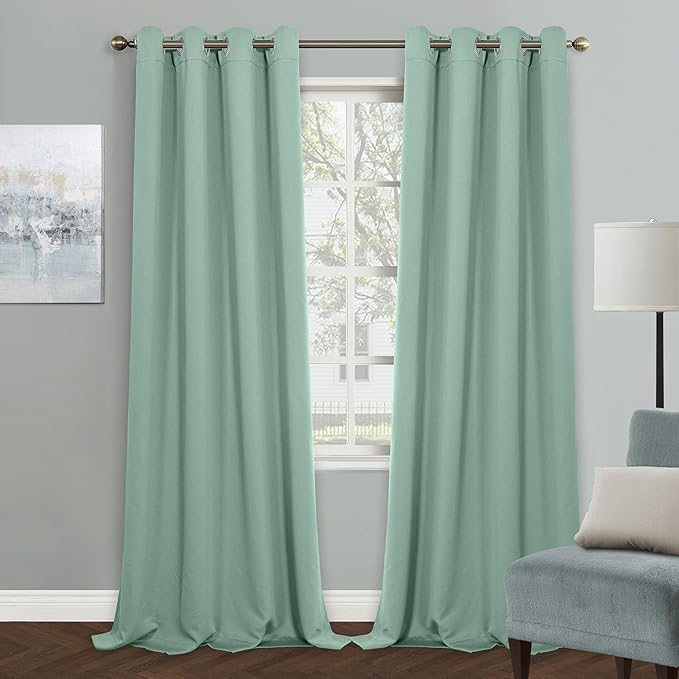 MYSKY HOME Aqua Blackout Curtains by MYSKYHOME