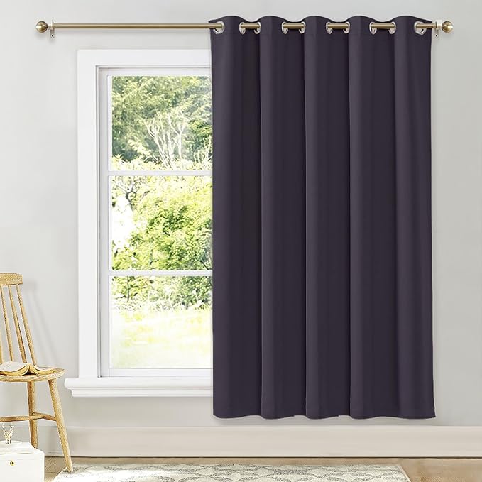 NICETOWN Blackout Wide Blinds for Sliding Door, W70 x L72, 1 Panel, Insulated by NICETOWN