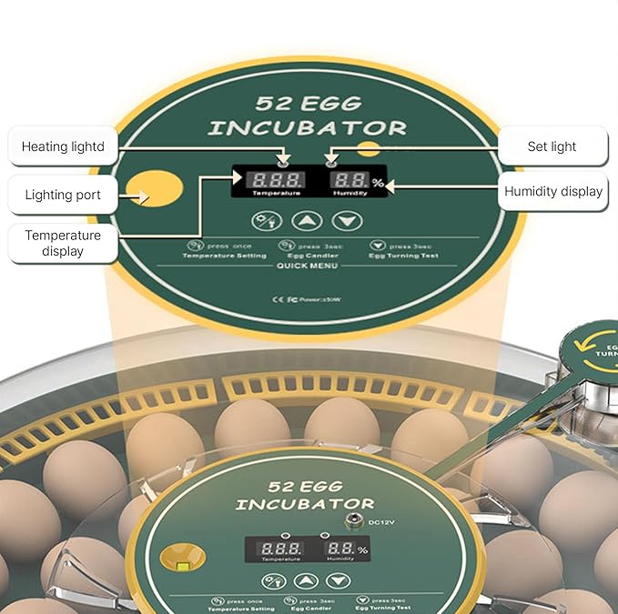 Automatic Egg Incubator for 52 Eggs - Image 4