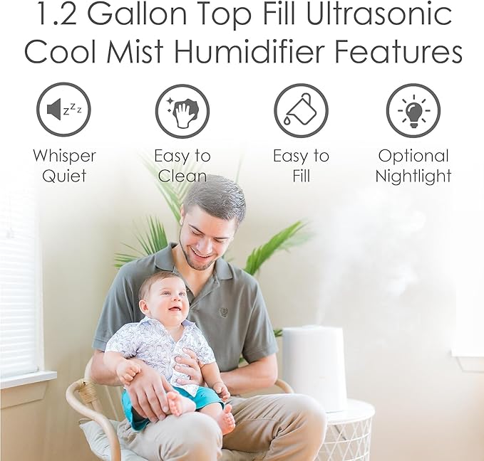 Crane Top Fill Ultrasonic Cool Mist Humidifier - Image 6
