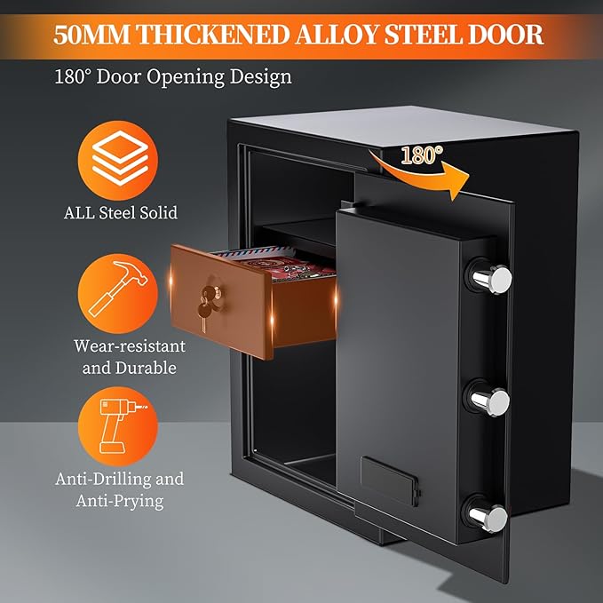 WASJOYE Fireproof Cabinet Safe Box - Image 5