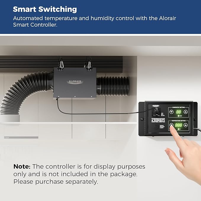 ALORAIR 6 Inch Inline Bathroom Exhaust Fan – Ultra Quiet 300 CFM Ventilation Fan - Image 5
