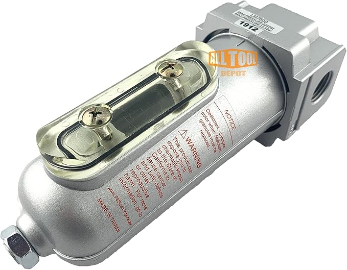 1/2" NPT Heavy Duty Compressed Air In Line Filter Desiccant Dryer Moisture - Image 3
