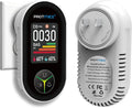 Protmex 4-in-1 Carbon Monoxide & Gas Detectors Plug in Large LCD Screen by Protmex
