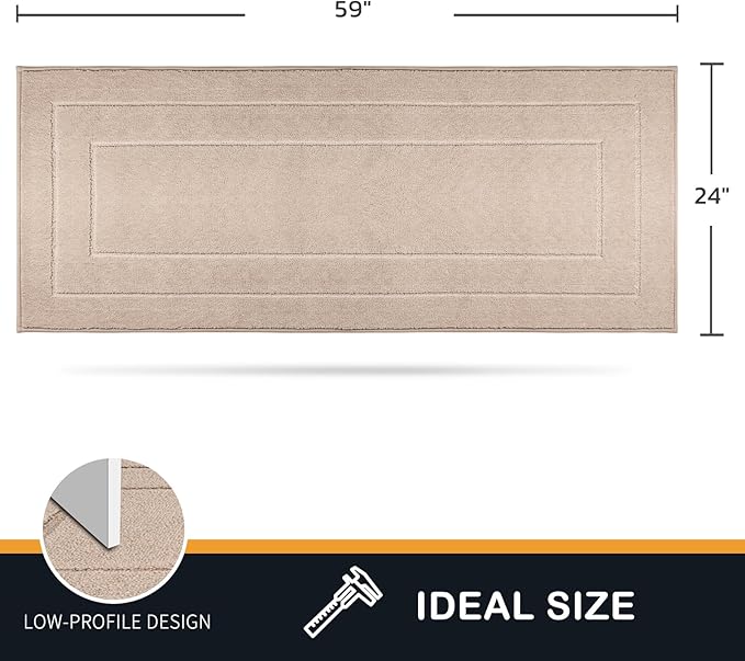 PURRUGS Dirt Trapping Door Mat 24" x 59", Non-Slip/Skid Machine Washable - Image 2