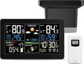 Weather Station with Rain Gauge Outdoor, Home Weather Stations Wireless Indoor by BIUWING
