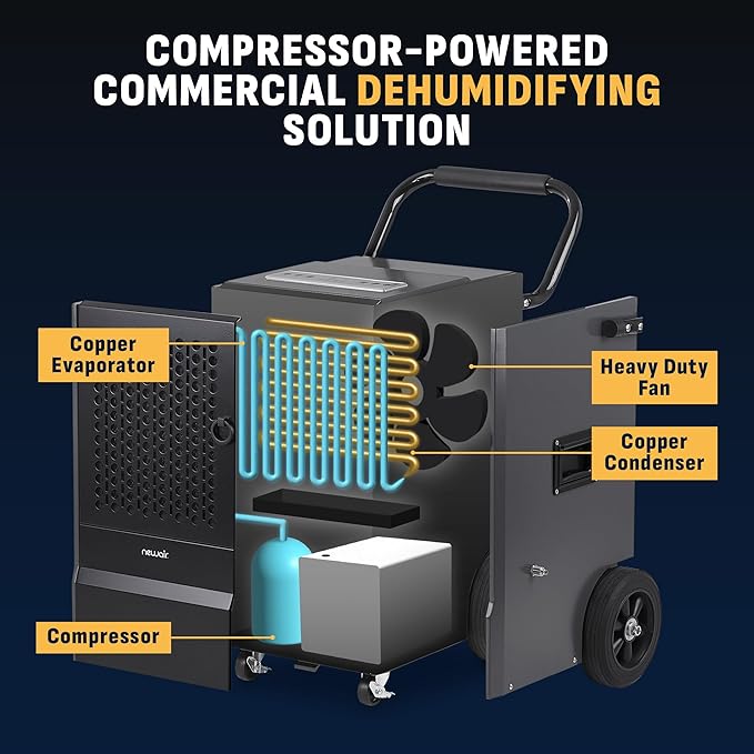 NewAir 160-Pint Commercial Dehumidifier - Image 7