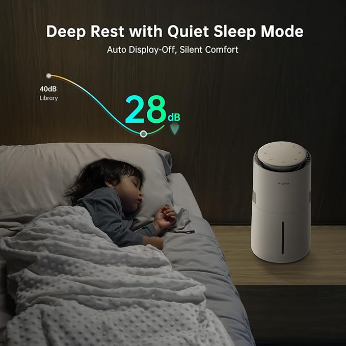 MistFree Smart Humidifier for Bedroom, Evaporative Humidifier No White Dust - Image 7