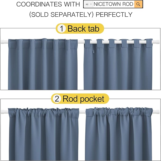 NICETOWN Blackout Curtain Panels - Image 3