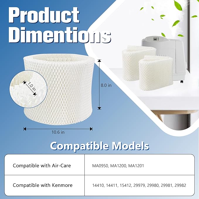 Funmit MAF1 Super Humidifier Wick Filter Replacement - Image 2