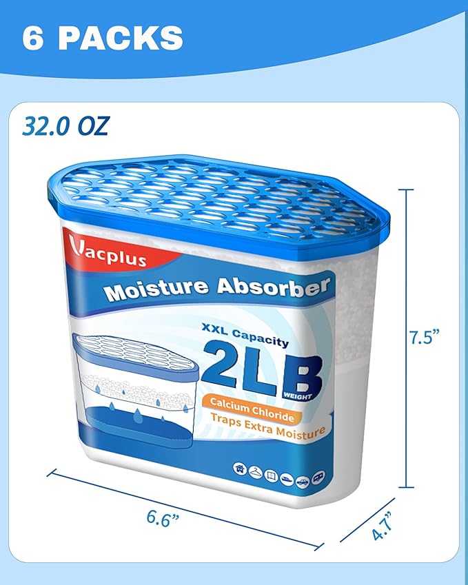 Vacplus Moisture Absorber Buckets – Large Capacity Dehumidifier and Humidity - Image 9