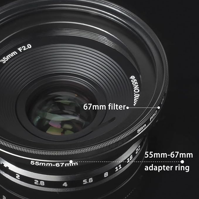 43mm Lens to 49mm Camera Lens Adapter 43mm to 49mm Step Up Ring Adapter Ring - Image 3