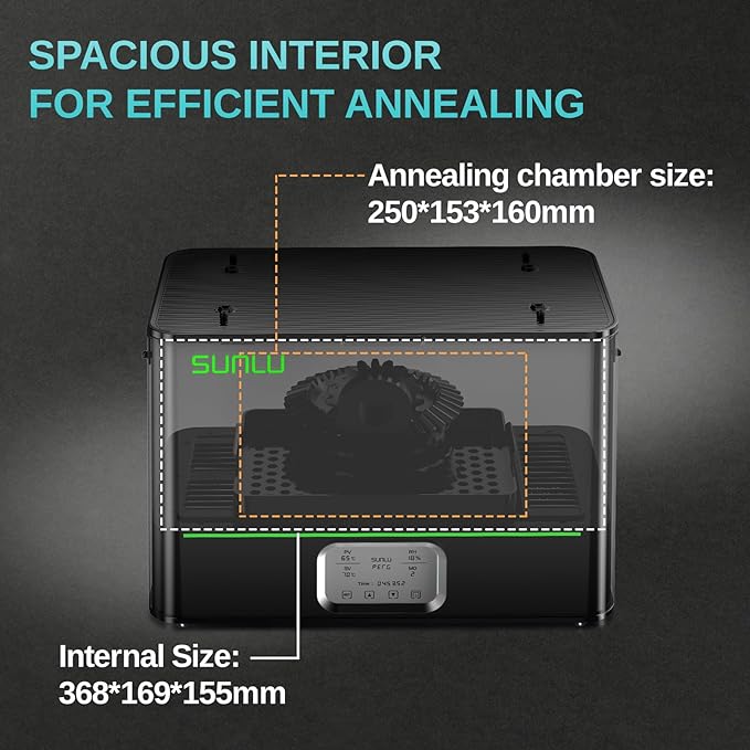 E2 Filament Dryer Box, 110℃ Max Temperature, 500W PTC Heater, 3-in-1 Dry + - Image 7
