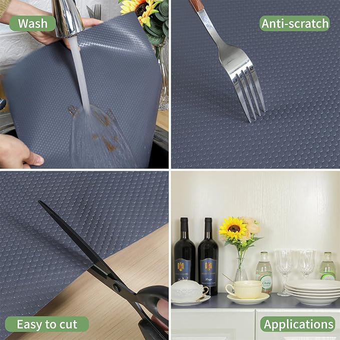 Shelf Liners 24 inch x 20 ft Kitchen Cabinets Liner Non-Stick Drawer Mats EVA - Image 3