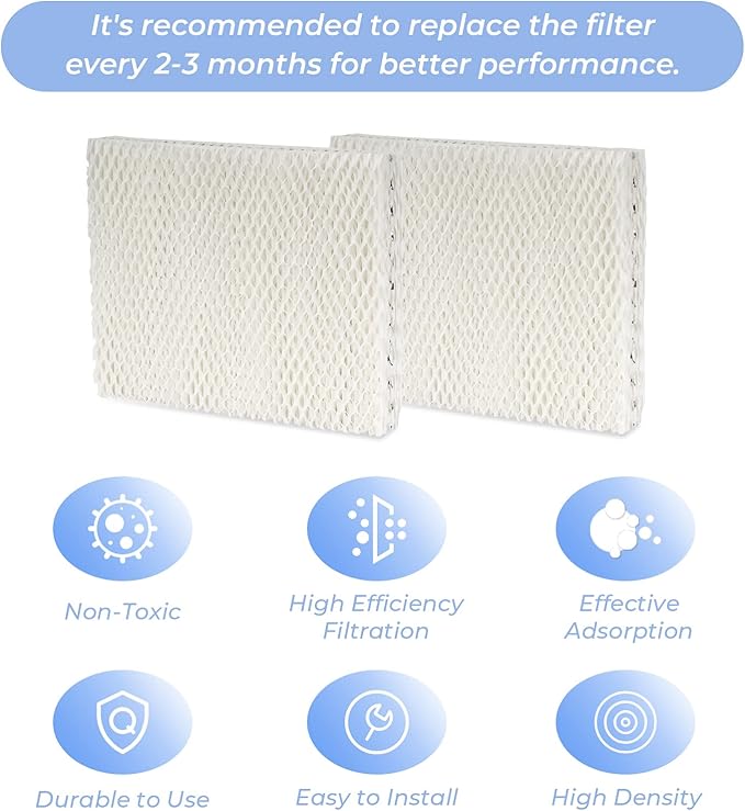 ANTOBLE 2 Pack MD1-0002 Replacement Humidifier Wick Humidifier Filters - Image 5