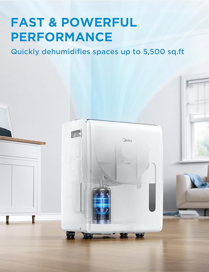 Midea 5, 500 Sq. Ft Dehumidifier - Image 2