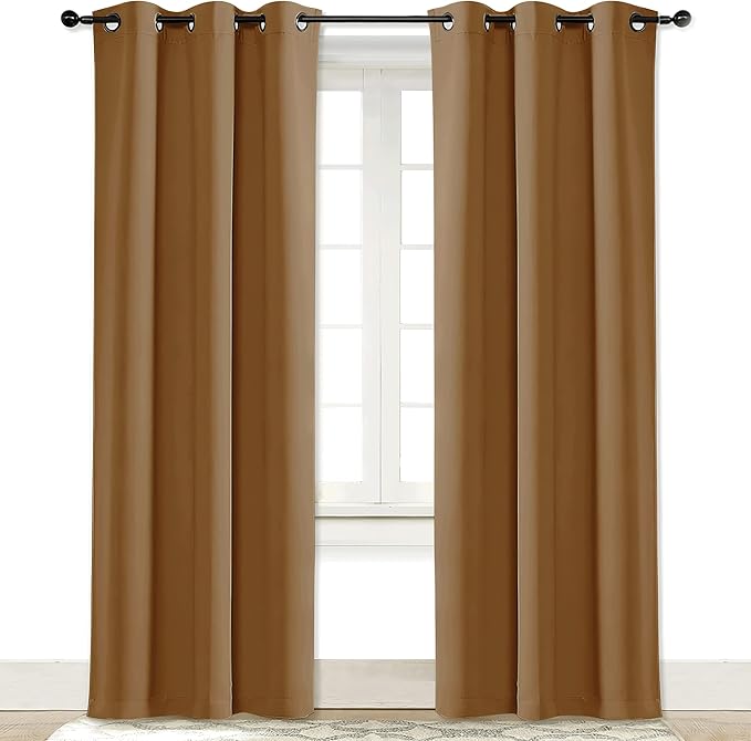 NICETOWN Curtain Blackout Drape Panel, Single Panel, 34 x 84 inch, 3 Pass by NICETOWN