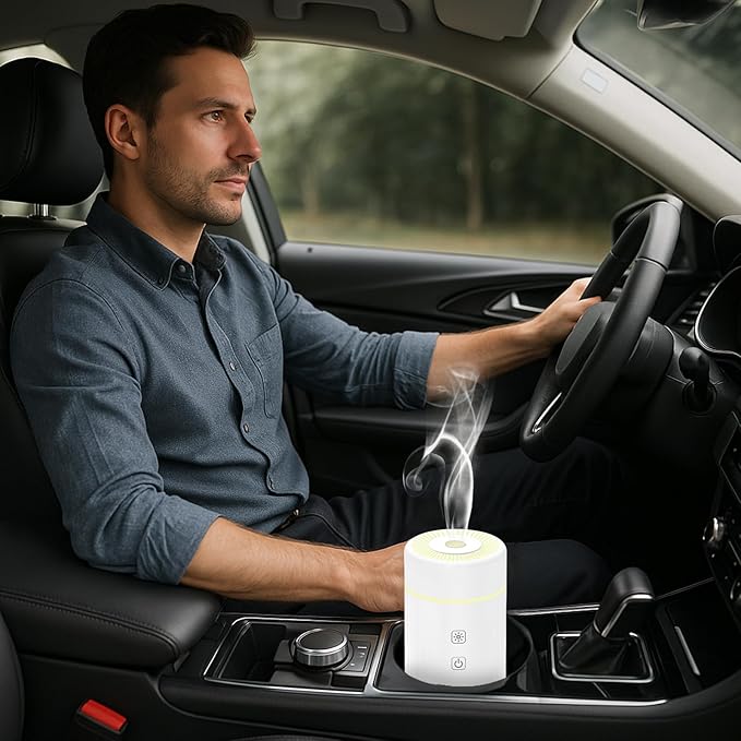 100ML Car Essential Oil Diffuser, Rechargeable Battery Powered, Cordless - Image 7