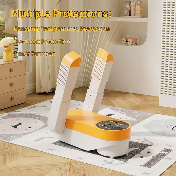 Aottop 160W Shoe Dryer for Boots & Shoes, 4 Drying Modes, 100-400 Minutes Timer - Image 7