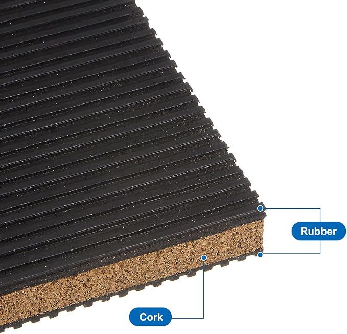 uxcell 16pcs Ribbed Anti-Vibration Isolation Rubber Pads 2" Length x 7/8" Thick - Image 4