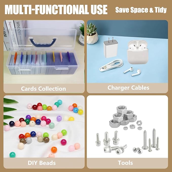 2 Pack Plastic Card Storage Box - Image 6