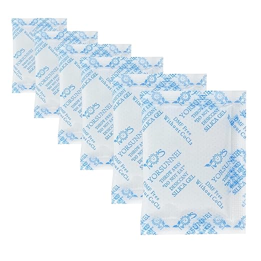 Silica Gel Packets, 5 Gram Desiccants Packs, Moisture Absorbers, Food Grade by YORSUNNEISilicaGelDesiccants
