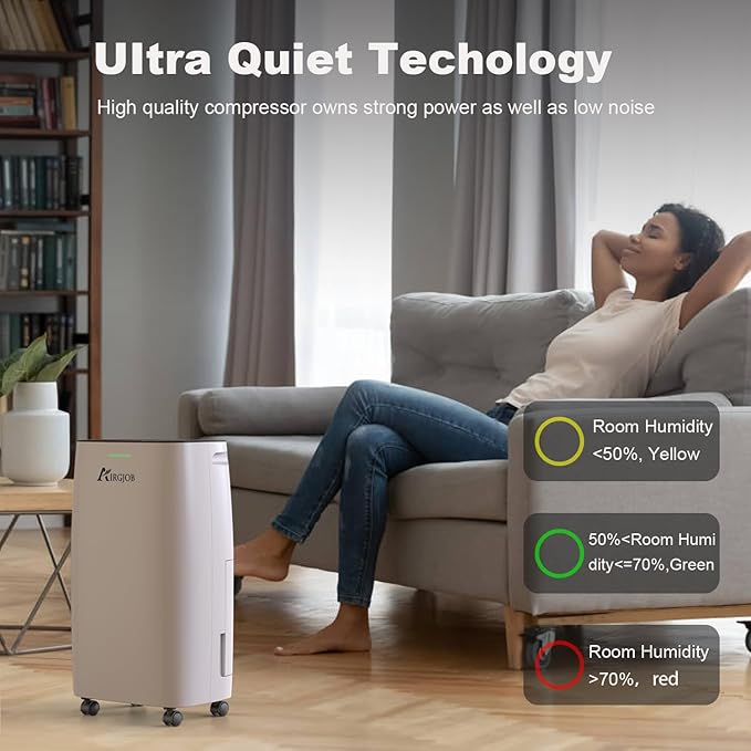 32-Pint Dehumidifier for Basement and Large Room - Image 5