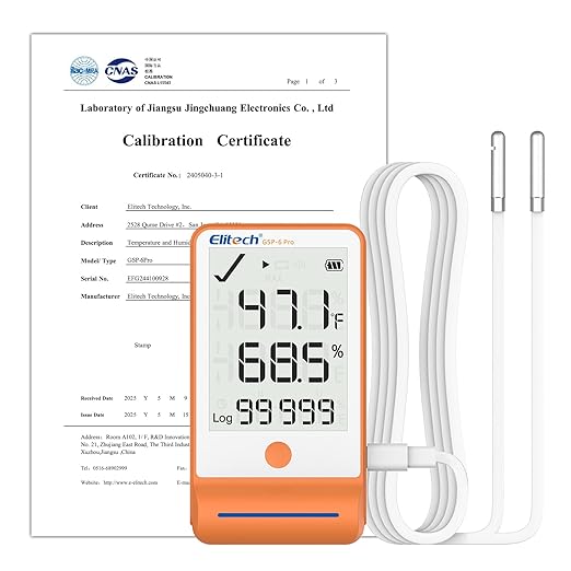 Elitech GSP-6 Bluetooth Data Logger Temperature Humidity by Elitech