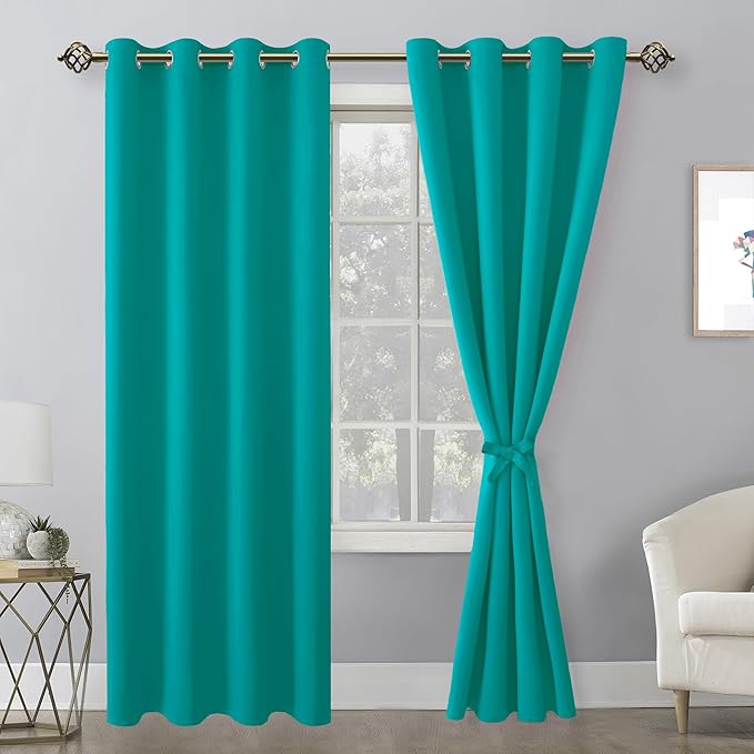 Hiasan Blackout Curtains for Bedroom, 52 x 84 Inches Long - Image 2