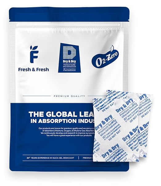 Dry & Dry 20 Gram Silica Gel Packets Desiccants, Silica Packets by DryDry