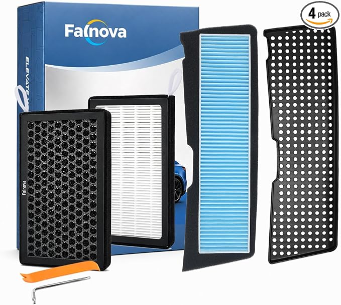 Compatible with Tesla Model 3 2021-2026 Front Trunk & Cabin Air Filter Kit — by Falnova