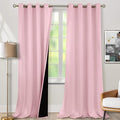 BGment Baby Pink 100% Blackout Curtains by BGment