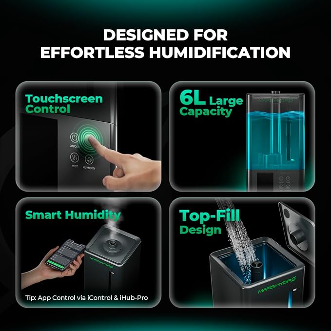 MARS HYDRO 2026 New Plant Humidifier 6L, - Image 7