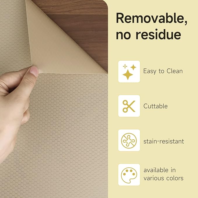 WochiTV Adhesive Shelf Liner 23.6 X 120 Inches Peel and Stick Kitchen Liner - Image 5