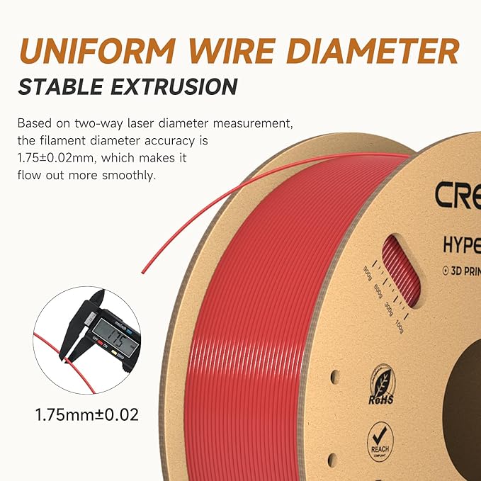 Official Creality Hyper PLA Filament 1.75mm Blue & Red 2KG, 30-600mm/s High - Image 2