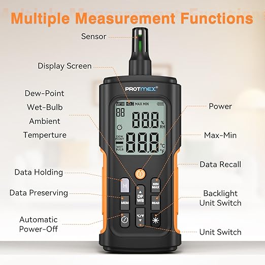 YT606 Temperature Humidity Meter High Precision Digital Hygrometer - Image 2