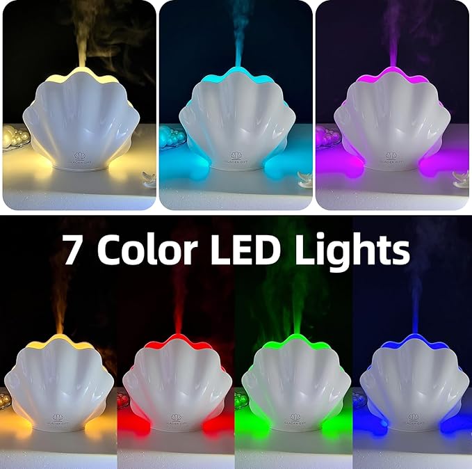 Essential Oil Diffuser 260ML, Shell Aroma Diffuser - Image 7